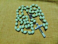 vintage Luminous Thermoset Glow in the Dark Bead Rosary Cross Italy Rosaries  picture