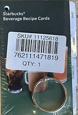 Sealed Plastic Hard To Find Starbucks 2021 Beverage Recipe Cards Collectible NEW picture