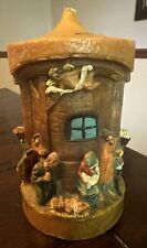 Beautiful Vintage Gunter German Nativity Eternal Candle. Hand painted picture