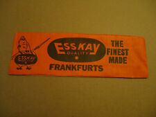 Esskay quality meats frankfurters lunchmeat paper hat BALTIMORE MD picture
