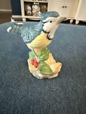 Whitehall Society Porcelain Bird Figurine The American Blue Jay with Box picture