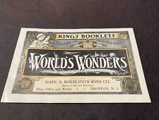 1909 King’s Booklets The World’s Wonders Allemannia Fire Insurance Company Nmmt picture