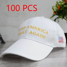 100 PCS Donald Trump President Hat Cap Make America Great Again White Wholesale picture
