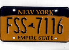 NEW YORK passenger license plate 
