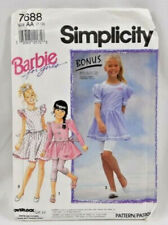 1991 Simplicity Sewing Pattern 7688 Girls Leggings Dress 3 Styles Size 7-10 6396 picture
