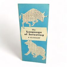 1960 The Language of Investing a Glossary Stock Market Pamphlet Booklet Advert picture