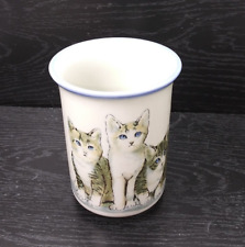 Vintage Cat Mug Otagiri Grey Tabby Gray Kitten All Ears Wrap Around Coffee Cup picture