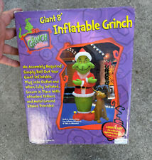 GEMMY Grinch & Max Inflatable 8' Feet Tall WORKS PERFECT (Only One On Ebay) RARE picture