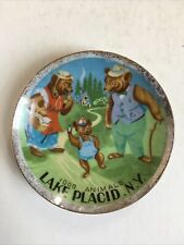 Vtg Ceramic Souvenir Plate Lake Placid NY 4
