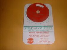 Sinclair Gasoline Mile-A-Meter Gas Mileage Computor 1958 Gas Station Giveaway picture