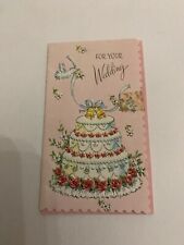 Vintage 1950's For Your Wedding The DA Line Greeting Card picture