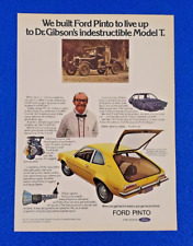 1973 FORD PINTO RUNABOUT ORIGINAL PRINT AD CLASSIC AMERICAN ECONOMY CAR LOT MK82 picture