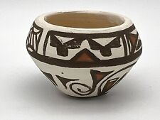 Vintage Zuni Pottery Handmade Miniature Pot ￼Signed RB 1992 picture