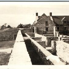 c1910s Fort Ticonderoga Star Fort Building Ruins Cannon Real Photo Carillon A154 picture