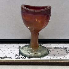 Beautiful Vintage Multi Colored Glass Eye Wash Cup  RARE picture