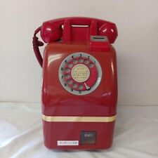 Retro Payphone Dial Japanese Public Phone 10 Yen Red Telephone Rare Vintage picture
