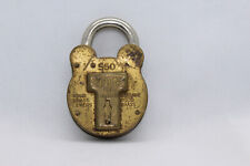 Vintage Squire Old English Solid Brass PAD Lock HY SQUIRE & Son ANTIQUE hardware picture