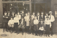 Youngstown Ohio Newsboys Newsies Sell Newspapers Vintage 1900s Photograph picture