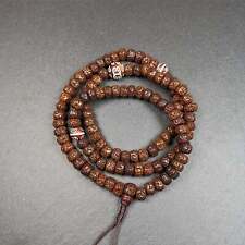 Gandhanra Old 108 Rudraksha Seed Bead Mala,Tibetan Prayer Beads,30