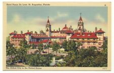 Hotel Ponce De Leon St. Augustine Florida Linen Postcard picture
