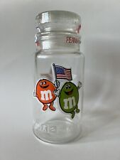 Vintage M & M 1984 Los Angeles USA Olympic Games Glass Jar Container M&M's NEW picture