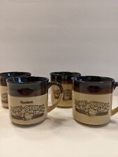 VTG 1984 & 1989 Hardee's Rise And Shine Homemade Biscuits Coffee Mugs picture