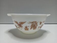 Vintage Pyrex Early American Pattern #441 1 1/2pt Cinderella Mixing Bowl picture