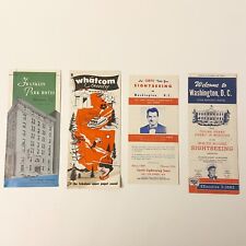 Vintage Washington DC Franklin Hotel Whatcom Sightseeing Brochures Pamphlets picture