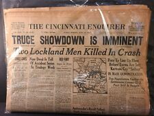 Original Historic Newspaper - THE CINCINNATI ENQUIRER - Sunday July 14, 1953 picture