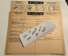 AEA Tune-Up Chart System 1937 Cord Eight Series 812 picture