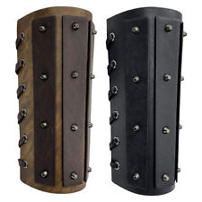 Medieval Arm Guards PU Leather Bracers Renaissance Medieval Cosplay Party picture