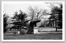 CT North Haven Village Green vintage RPPC real photo postcard picture