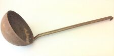 Antique Large Old Damaged Metal Steel Giant Metalworking Ladle Forged Handle picture