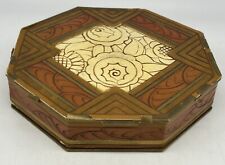 French Art Deco Floral Cardboard Box, Octagon, Flower picture