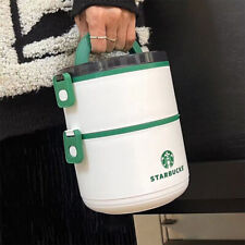 New 2023 Starbucks Double Layers Insulated Large Capacity White Lunch Box SUS304 picture