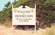 Welcome to Provincetown Sign - Cape Cod Massachusetts MA - Postcard picture