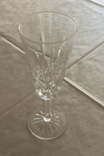 WATERFORD LISMORE CRYSTAL FLUTED CHAMPAGNE GLASSES, 7 1/4