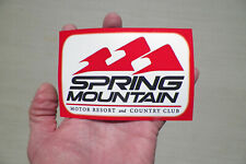 Chevrolet-Spring Mountain Motor Resort Performance Driving School Vinyl Sticker picture