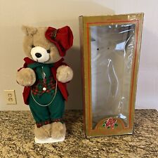 1996 Telco Motionettes 24 Inch Animated Figure Christmas Bear Boy w Original Box picture