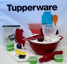 Tupperware Bowl Kids Mini Baking Set Spatula Measuring Cup Smidgets Keychain NEW picture
