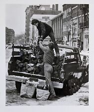 1990s Boston MA Winter Charles Street Firewood Delivery From NY VTG Press Photo picture