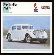 1948 - 1951  Jaguar  MK V  Classic Cars Card picture