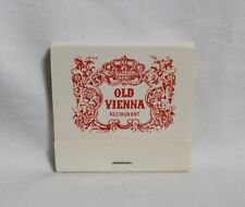 Vintage Old Vienna Austrian Restaurant Matchbook London England Advertising Full picture