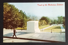 Tomb of the Unknown Soldier War Memorial Arlington Virginia VA Postcard c1960s picture