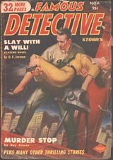 Famous Detective 1950 November.    Pulp picture