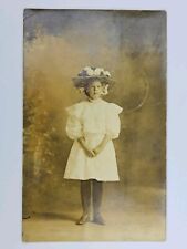 1908 RPPC Little Girl Lucile Johnson divided postcard used picture