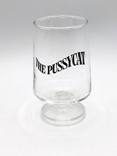 The Pussycat Gentlemen’s Club Vintage 60’s 70’s Pedestal Cocktail Whiskey Glass picture
