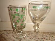 PAIR (2) OF - VINTAGE - IRISH COFFEE GLASSES - 100% GUARANTEED - AWESOME picture