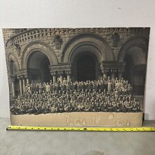 Early 1900’s Yale University Class Photo 21x15” Osborn Hall New Haven CT Albumen picture