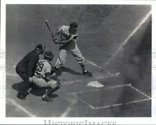 1954 Press Photo Milwaukee Braves Baseball Player Joe Adcock Readies To Swing picture